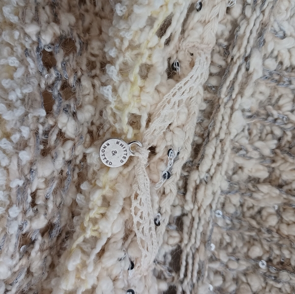 NWT- Anthropologie Knitted & Knotted Wool Blend Knit Long Cardigan Sz L - Picture 12 of 14